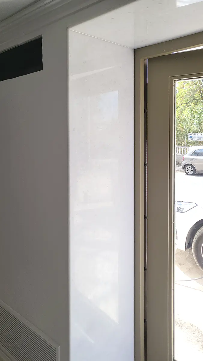 Επένδυση εισόδου με μάρμαρο Νάξου Επένδυση εισόδου με μάρμαρο Νάξου