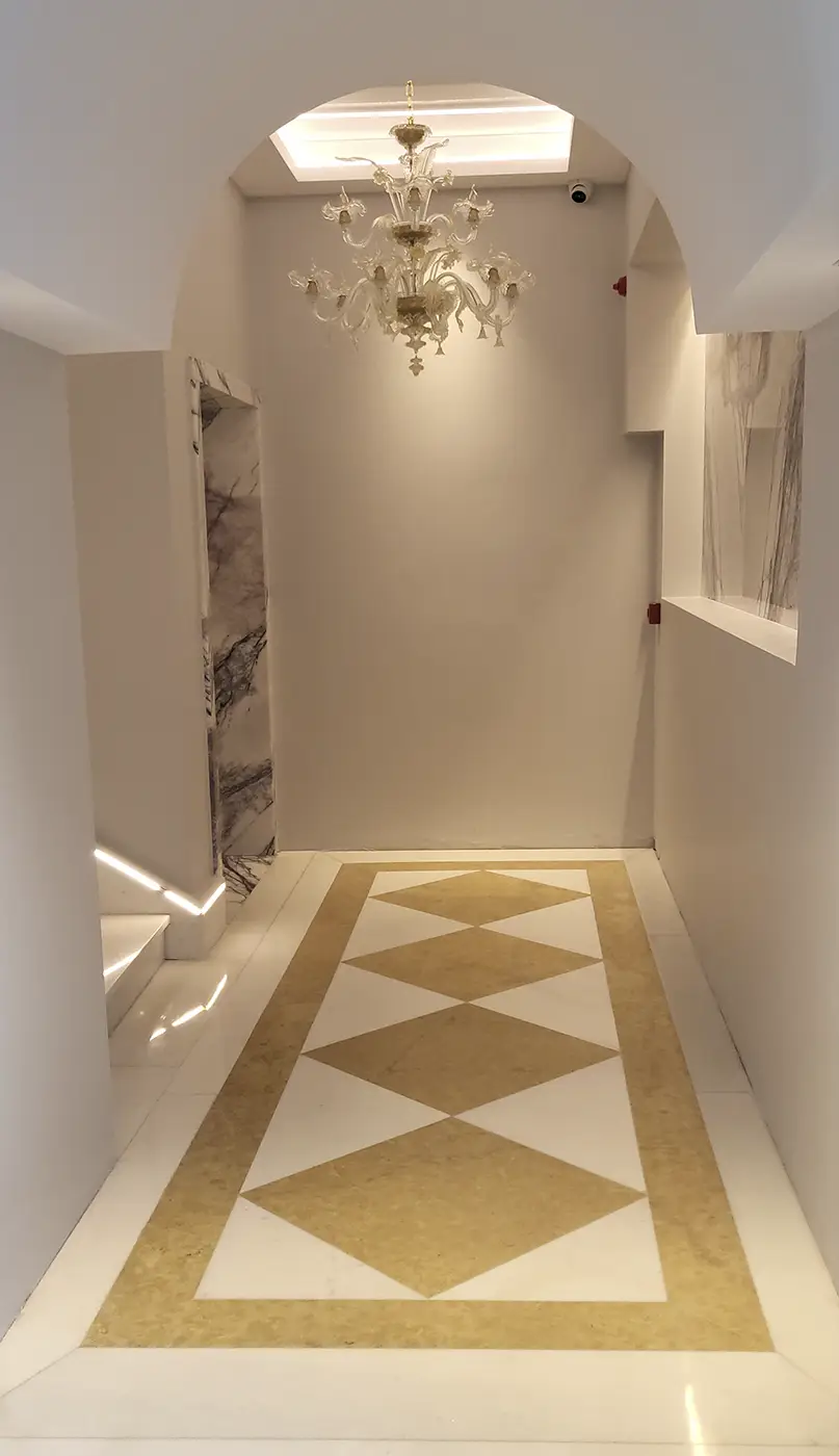 Πάτωμα με μαρμαρο california Πάτωμα με μαρμαρο california